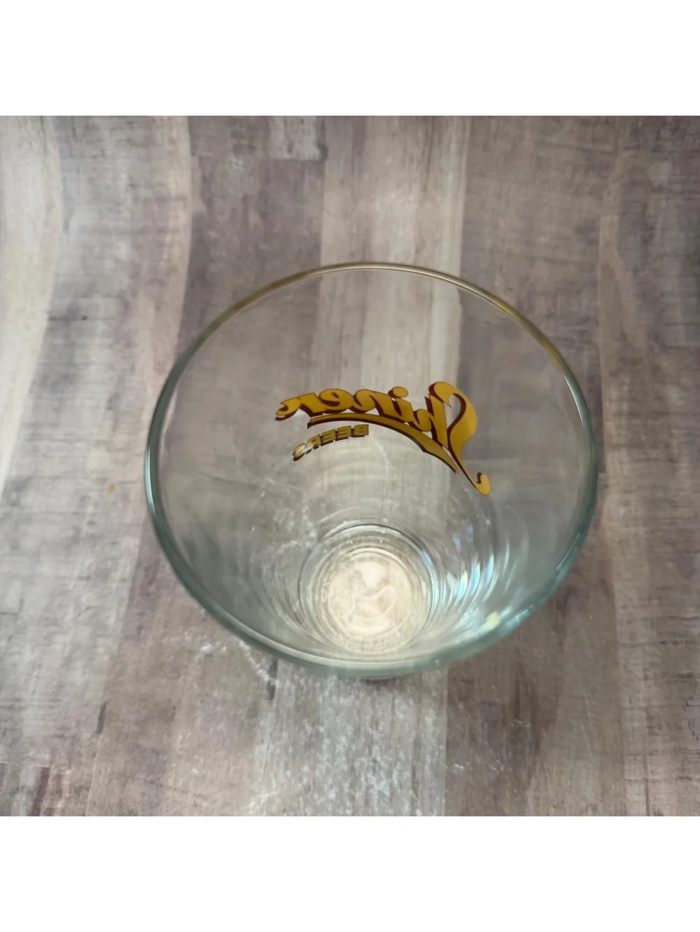 Shiner Beers Pint Beer Glass Vintage Logo Texas Brewery 5 7/8